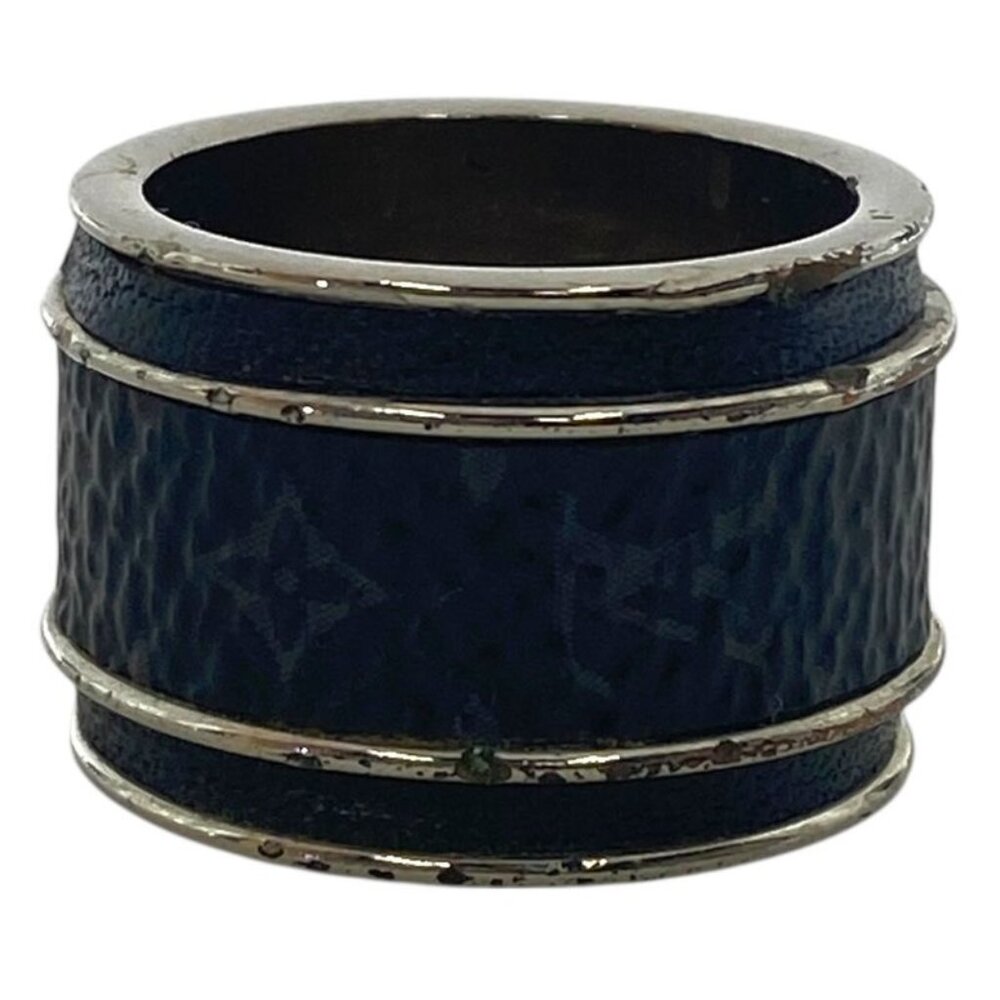 Louis Vuitton Bag Monogram Eclipse Ring Silver Me… - image 1